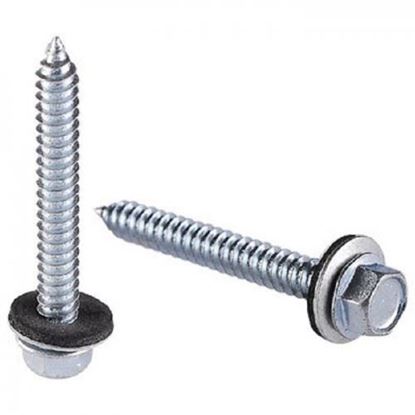 Picture of Screw with neoprene washer - 6,5 x 130mm 100st