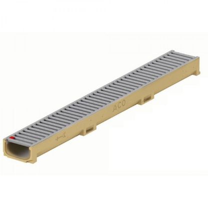 Image de Aco euroline 60 shadow grey 1m met rooster