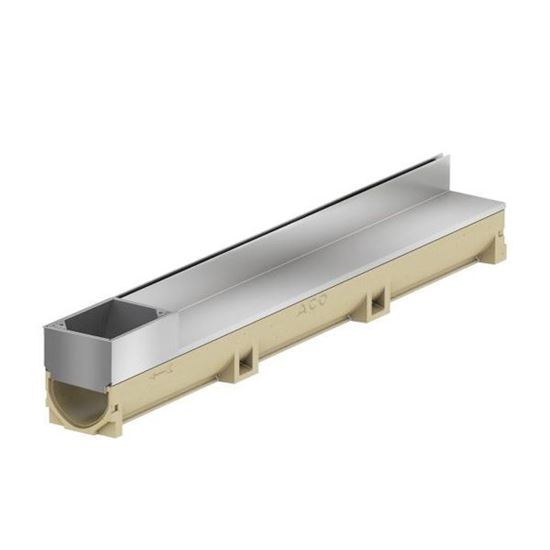 Picture of Aco Euroline 100 luik inox discreet 65