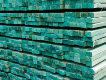 Picture of Panlat sarking green soaked 30x50 lengte 4.50 m