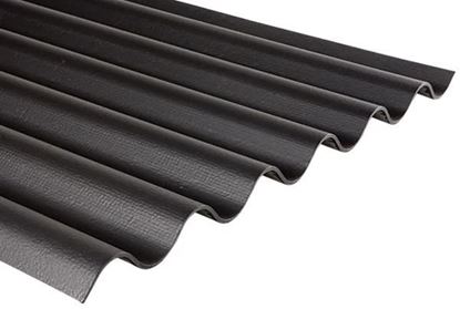 Afbeeldingen van Cemfort B65 golfplaat vezelcement zwart 1830x1093 mm