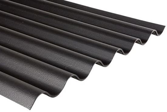 Afbeeldingen van Cemfort B65 golfplaat vezelcement zwart 1830x1093 mm