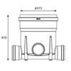 Picture of PE inspection chamber 315 4x110 - NR 24A
