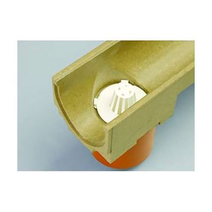 Picture of ACO Odor valve + leaf trap for gutter (2-piece)