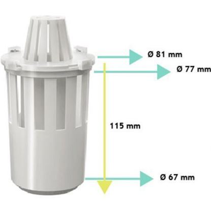 Picture of ACO Odor valve + leaf trap for gutter (2-piece)