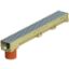 Picture of Aco Euroline 100 drain channel 100cm shadow grey with spout