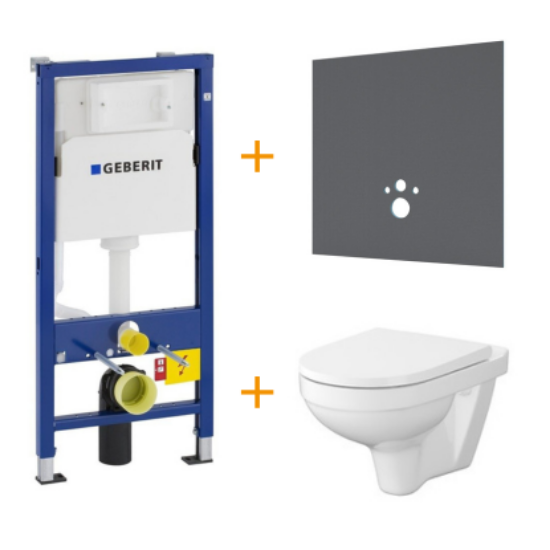 Picture of Hanging Toilet Set with Wedi I-board + toilet seat softclose