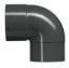 Picture of Dakgoot Bocht PVC Ø80 M/F 90° Antraciet