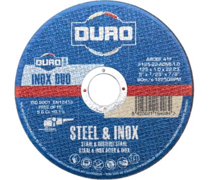 Picture of DURO Bakelite Grinding Disc A60BF 125x1.0x22.23 (10pcs)