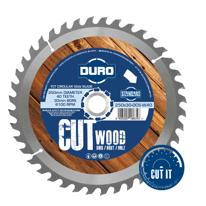 Afbeeldingen van DURO Cirkelszaag voor Hout 165x20-DCS-W40-A 40T