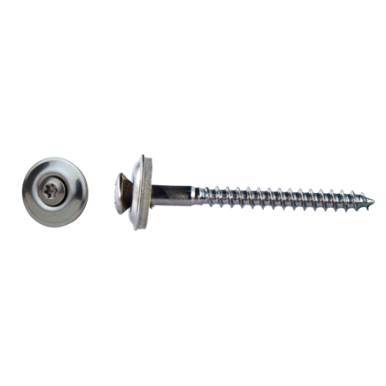 Afbeeldingen van Houtschroef Inox A2 + EPDM RING 4.50x120 Torx 50st