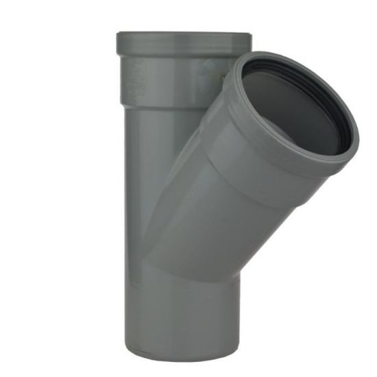 PVC T-stukØ250 45° 3M