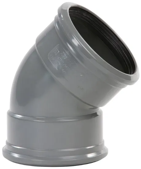 PVC BOCHT Ø400 45° M/S