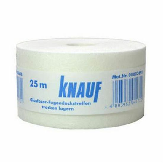 KNAUF WAPENINGSBAND IN GLASVEZEL 50MM x 25M