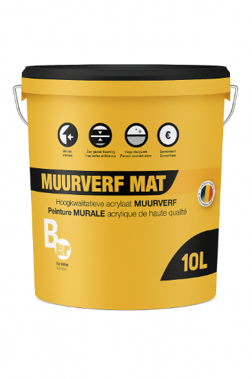 Afbeeldingen van Bouwpunt De Witte Eindlaag Verf Mat Wit 10L